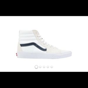 Vans sk8-hi dress blue/true white size 10.5